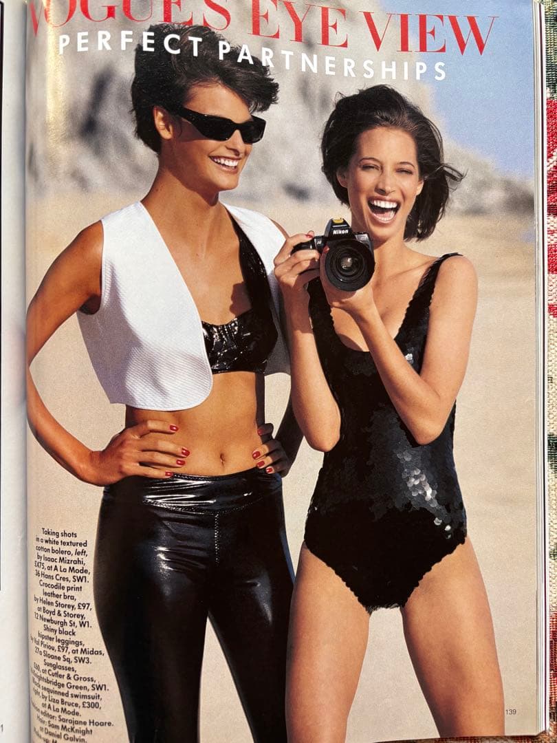 VOGUE UK 1990年5月　プレミア完売号　リンダ&クリスティ
