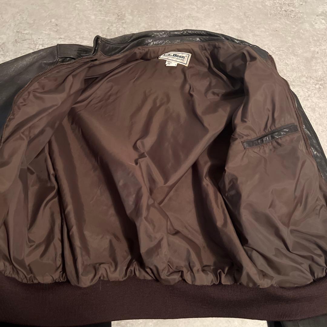 美品 L.L.Bean アメリカ製 レザージャケット A-2