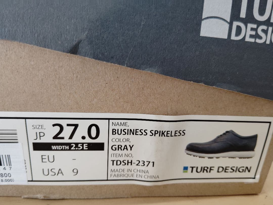 【新品】TURFDESIGN ゴルフシューズ 27
