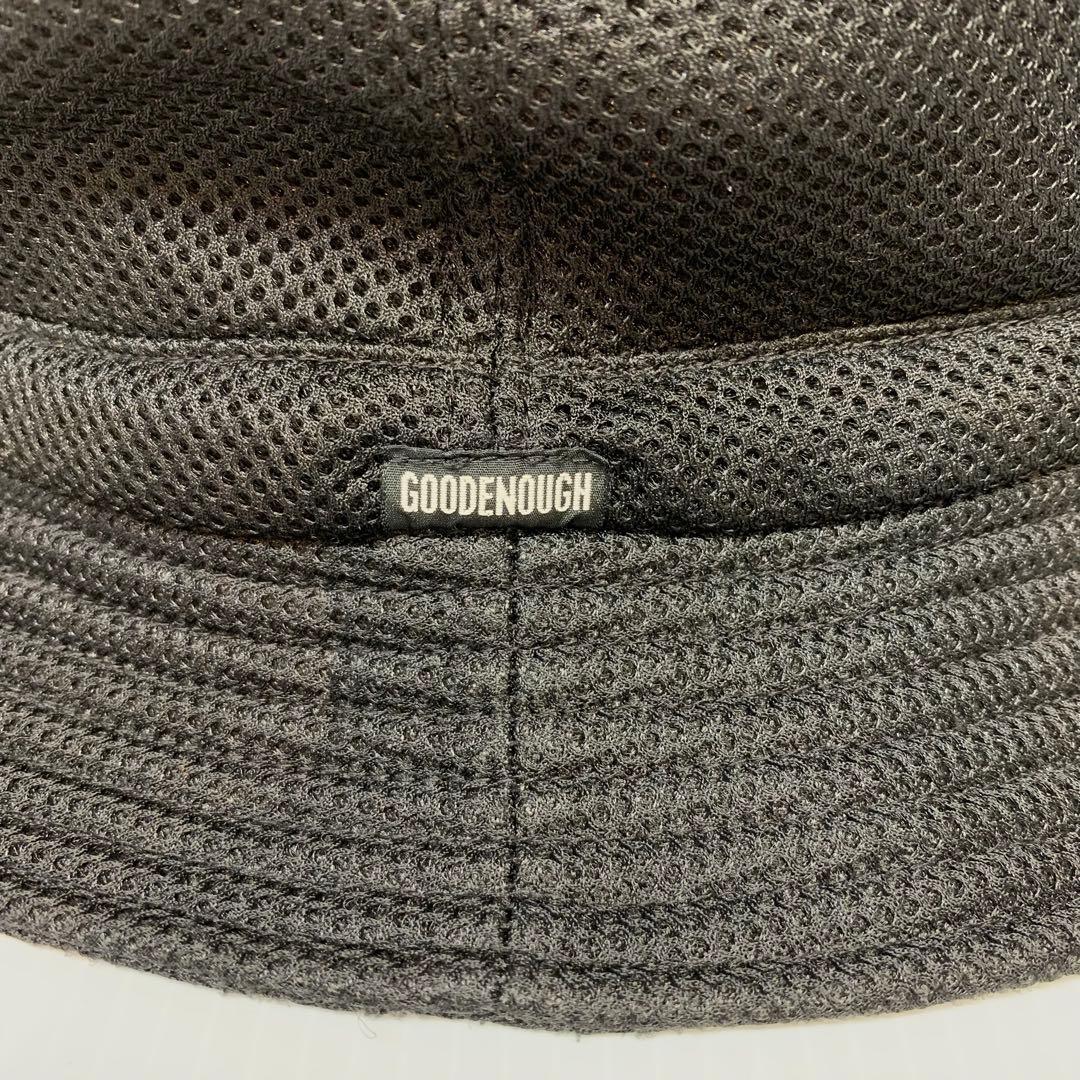 美品 GOODENOUGH メッシュ バケットハット ブラック
