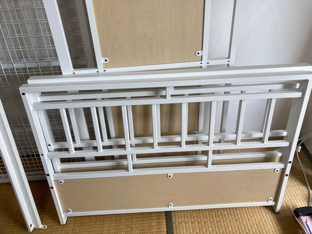 ☆福岡市直接引き取り限定☆ニトリ　シングルベッドフレーム　収納付き3つ　美品