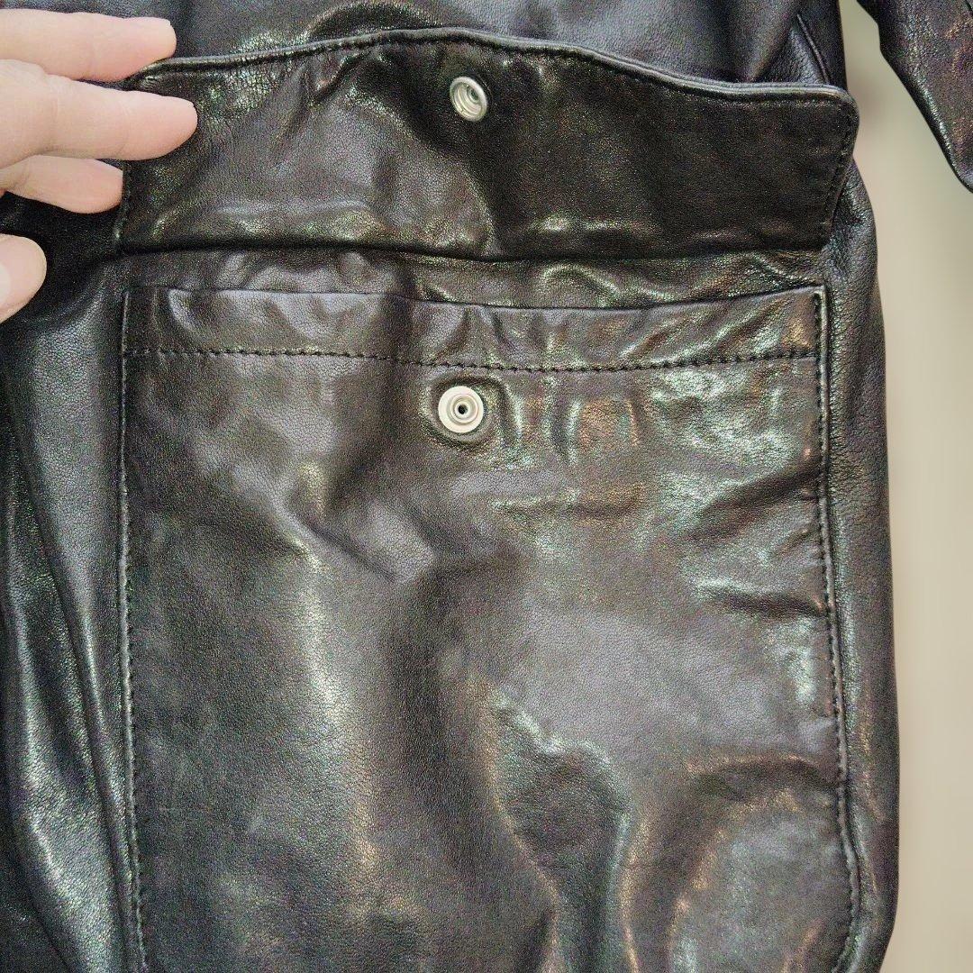 URBAN RESEARCH　38cm　メンズ　ブラックレザージャケット