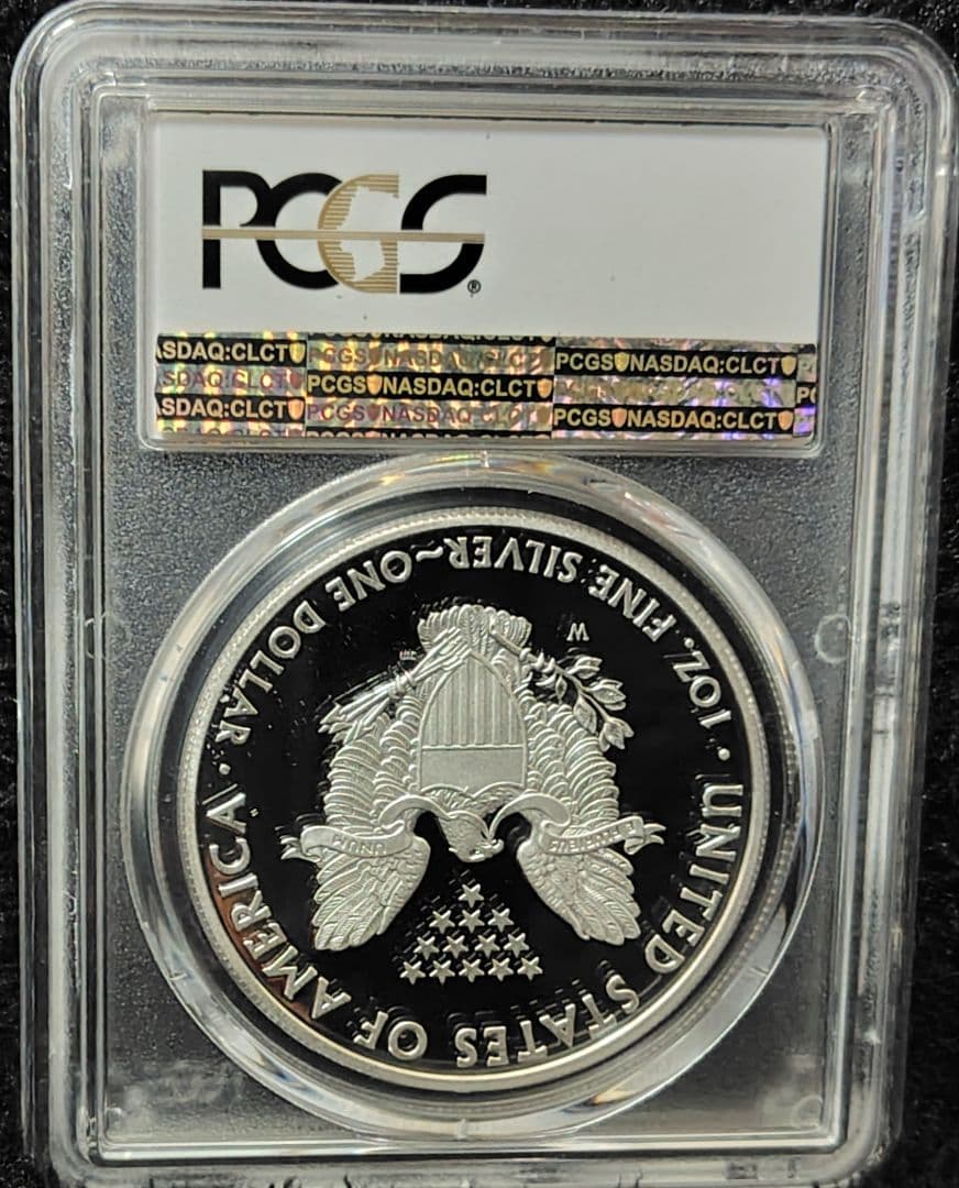 ガズデン旗ラベル 2008年 アメリカ イーグル銀貨 PCGS PR70DCAM