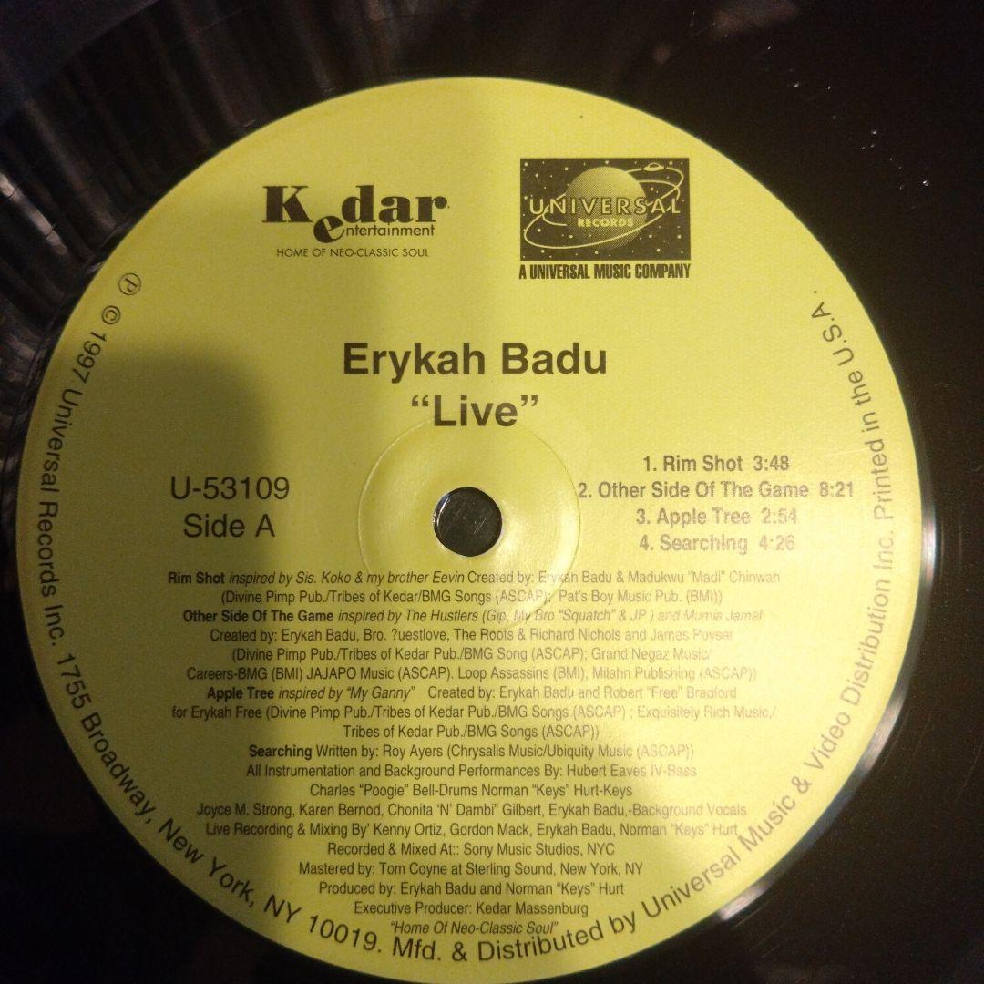 Erykah Badu Live レコード