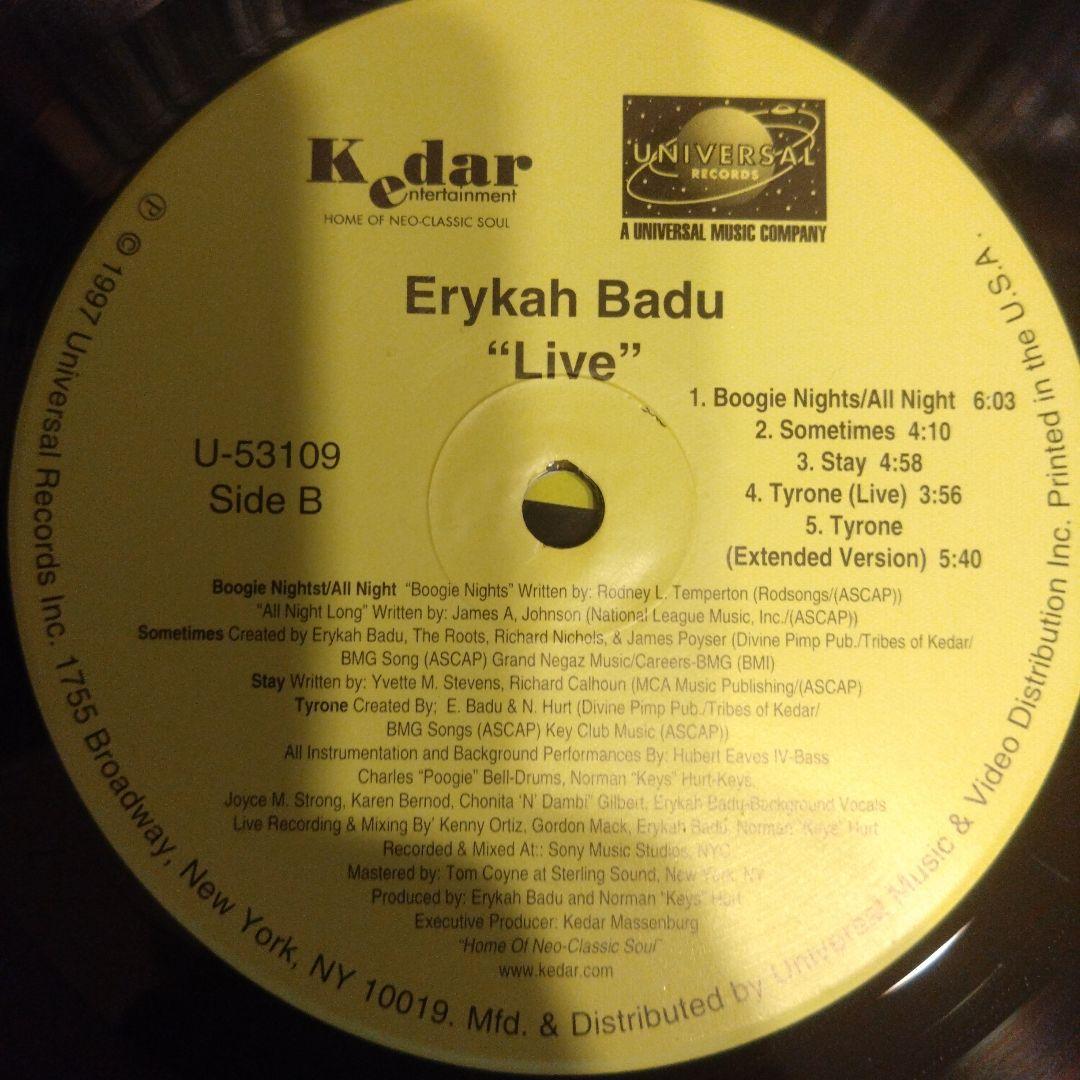 Erykah Badu Live レコード