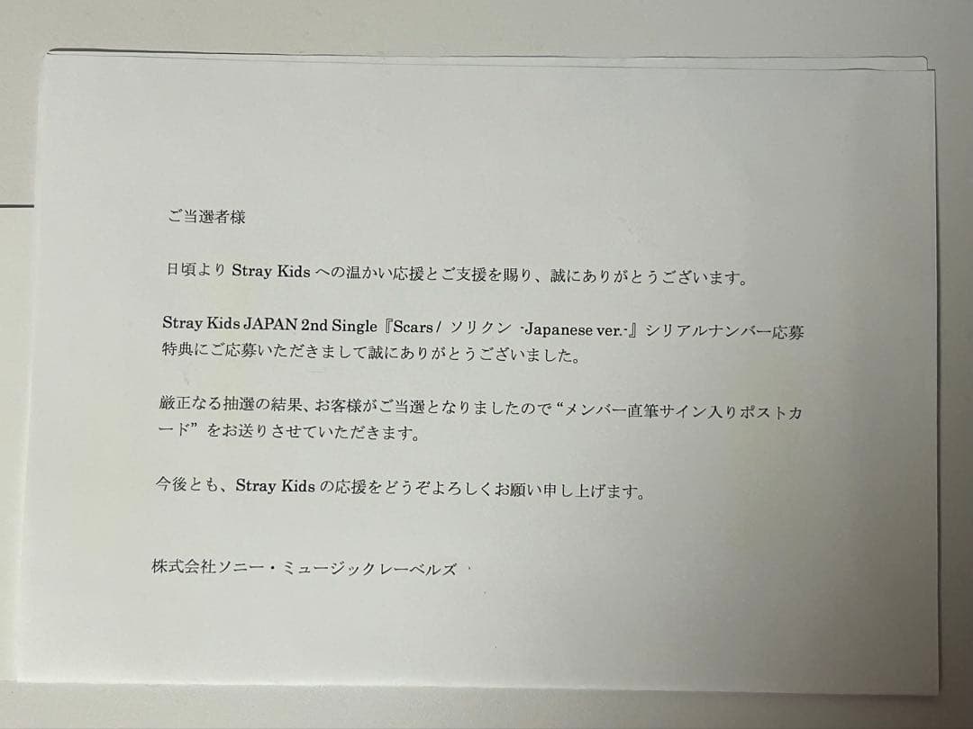 straykids 全員 サイン入りポストカード