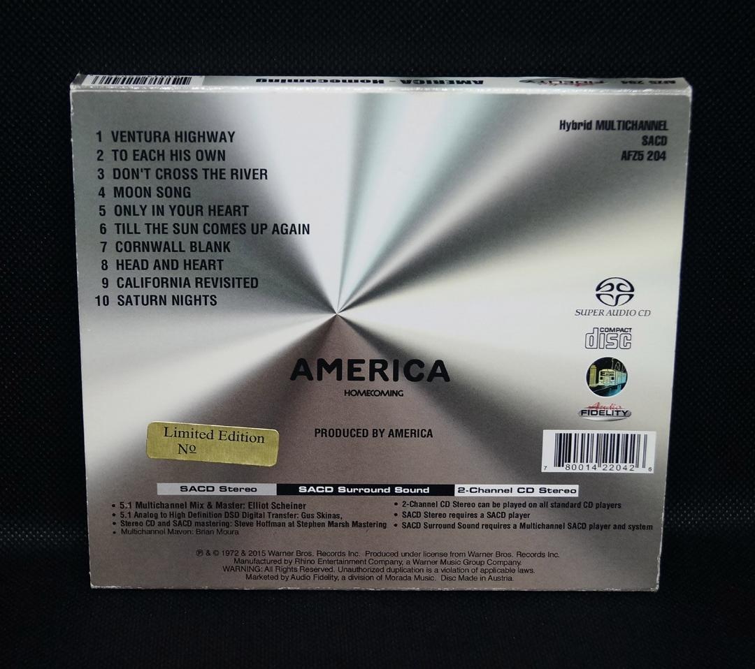 【中古SACD】アメリカ「ホームカミング」Audio Fidelity 希少廃盤