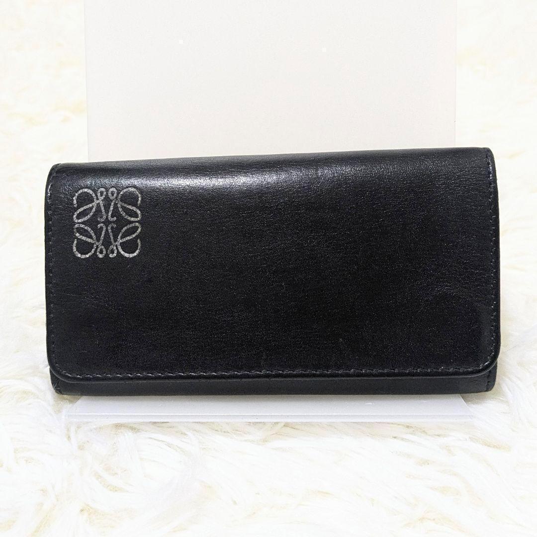 最終価格✨LOEWE　ロエベ　アナグラム　キーケース　6連　ブラック　ロゴ