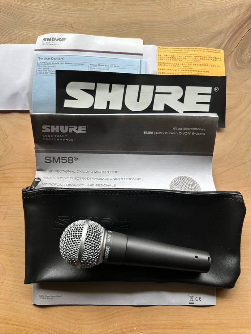 zulian 【正規品】SHURE SM58 ダイナミックマイク２本