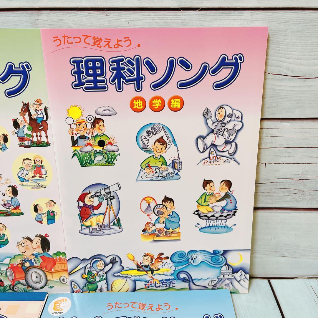 未記入未使用！！しちだ　理科ソング&社会科ソング　プリントセット