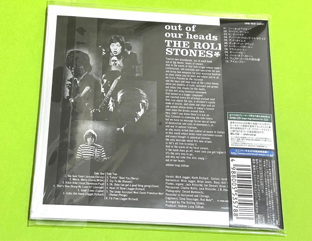 UK盤！紙ジャケSHM- CD ローリング・ストーンズ　アウトオブアワヘッズ