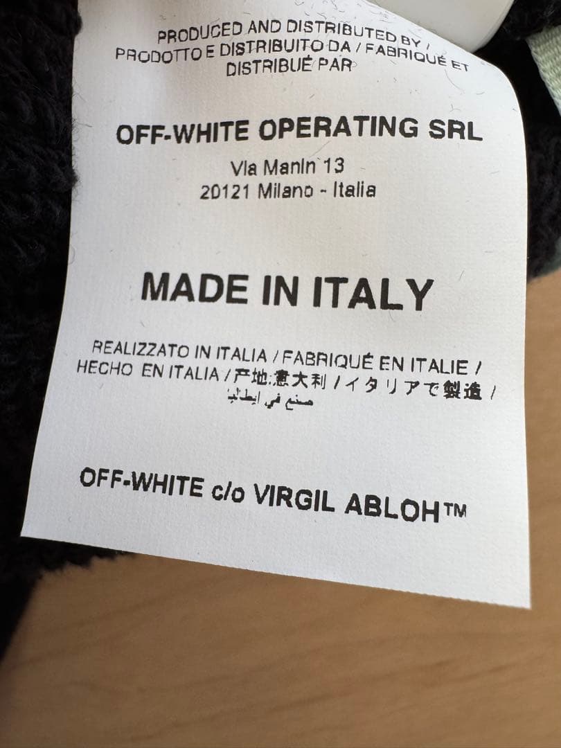 【美品】Off-White レディースパーカー Sサイズ オフホワイト 黒