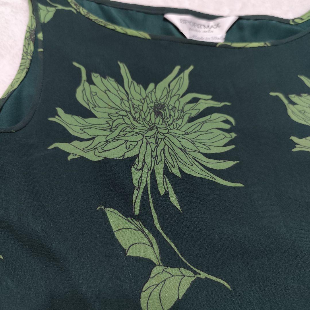 Max Mara スポーツマックス 花柄 シルクワンピース イタリア製