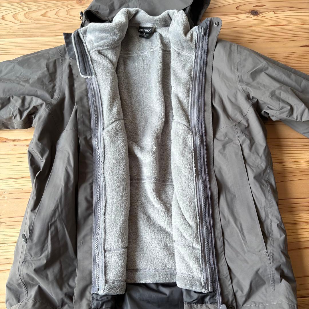 美品 Marmot マーモット マウンテンパーカー フリース 3way