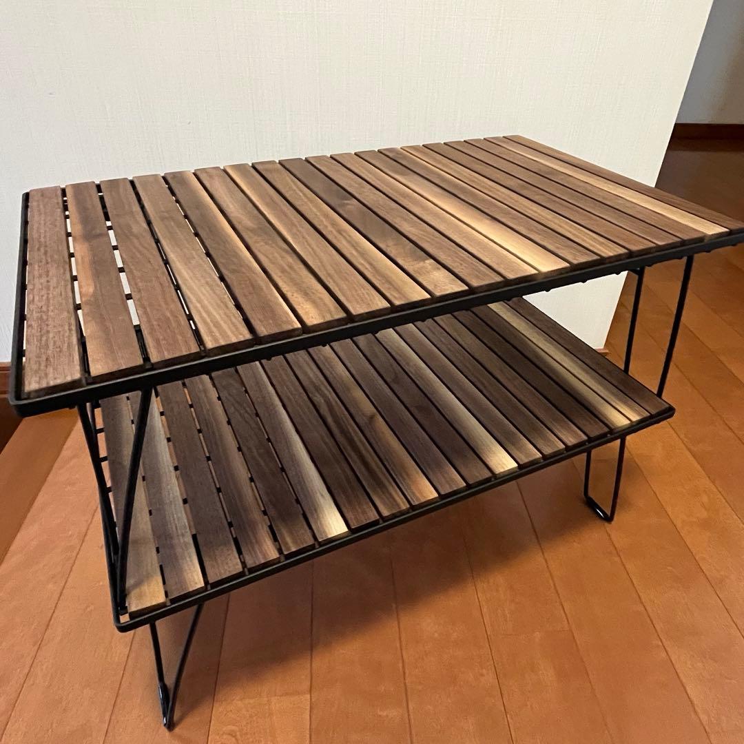 【特別価格】フィールドラック天板　ロールトップ　ウォールナット無垢材②
