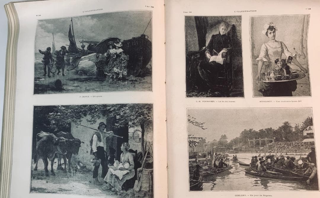 19世紀仏誌 L’ILLUSTRATION製本合本 1890年
