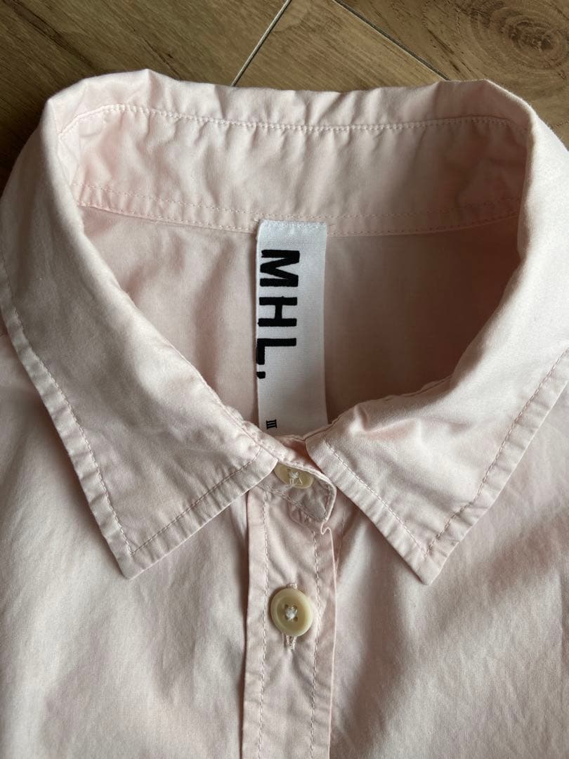 MHL ピンク 長袖シャツ
