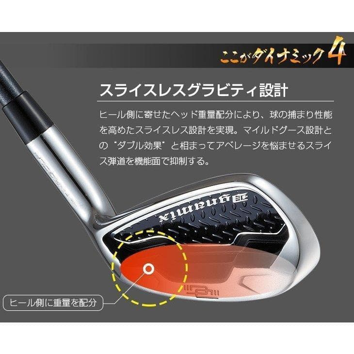 新品 ６本セット ダイナミクスアイアン ５I～PW カーボンシャフト