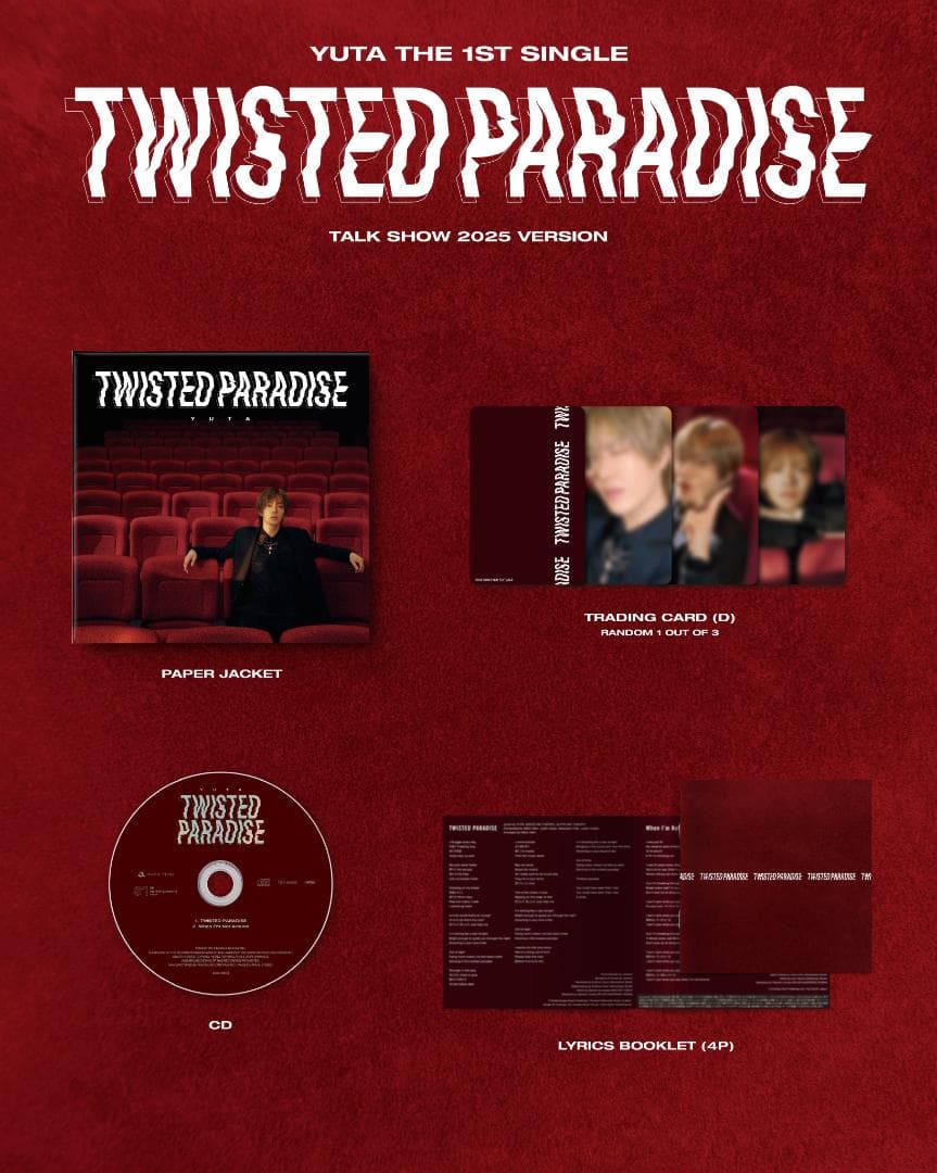 YUTA『TWISTED PARADISE』チケット付属盤 コンプリート