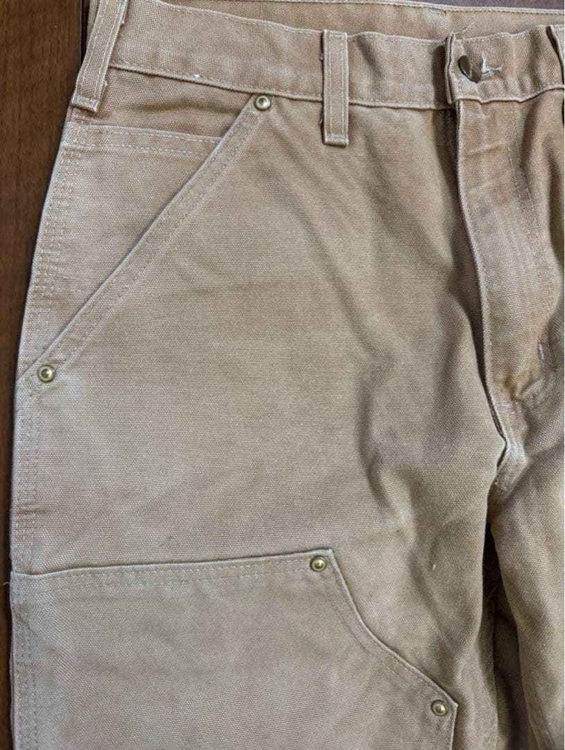 も*し様 Carhartt ダブルニー ロガー ペインターパンツ 30×32 ア