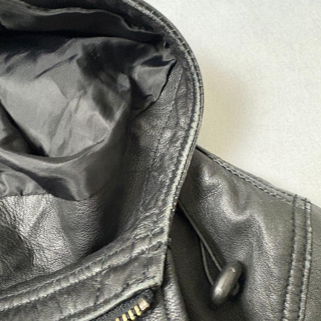 ジャケット・アウター LIUGOO LEATHER HOODED JACKET