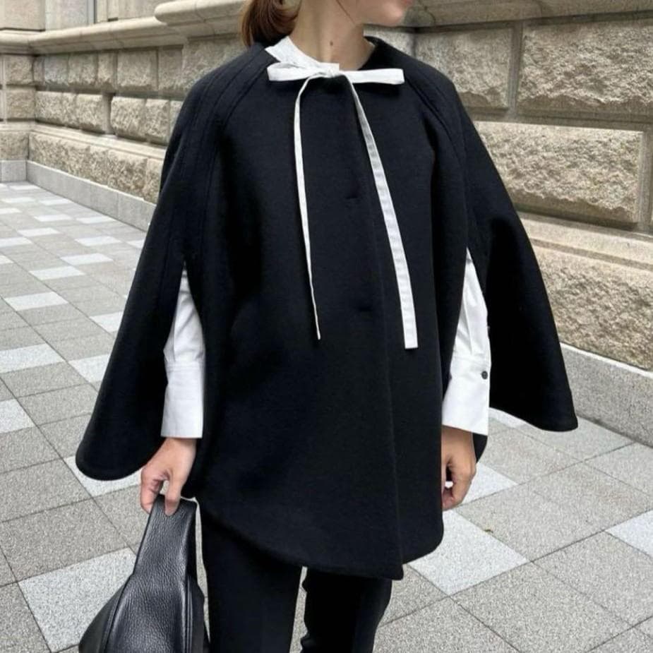 OHGA　オオガ　オーガ　ケープコート　CLOAK　ポンチョ　ウール　日本製