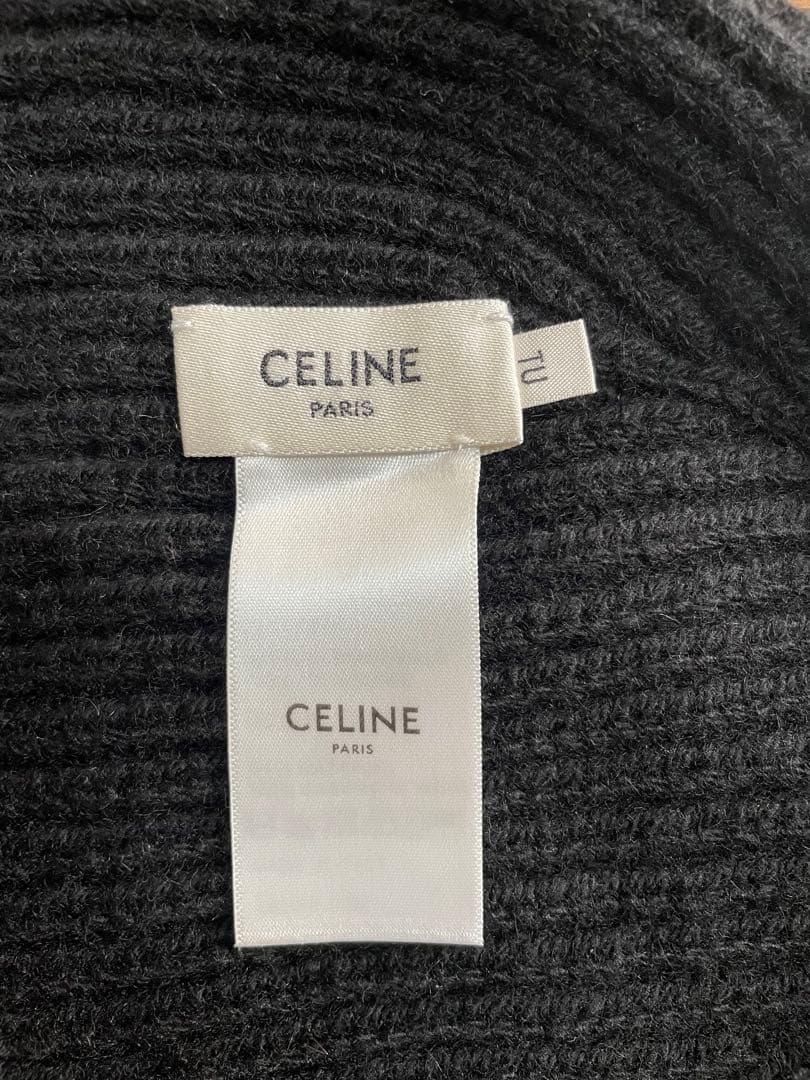 CELINE ブラック カシミヤ ビーニー
