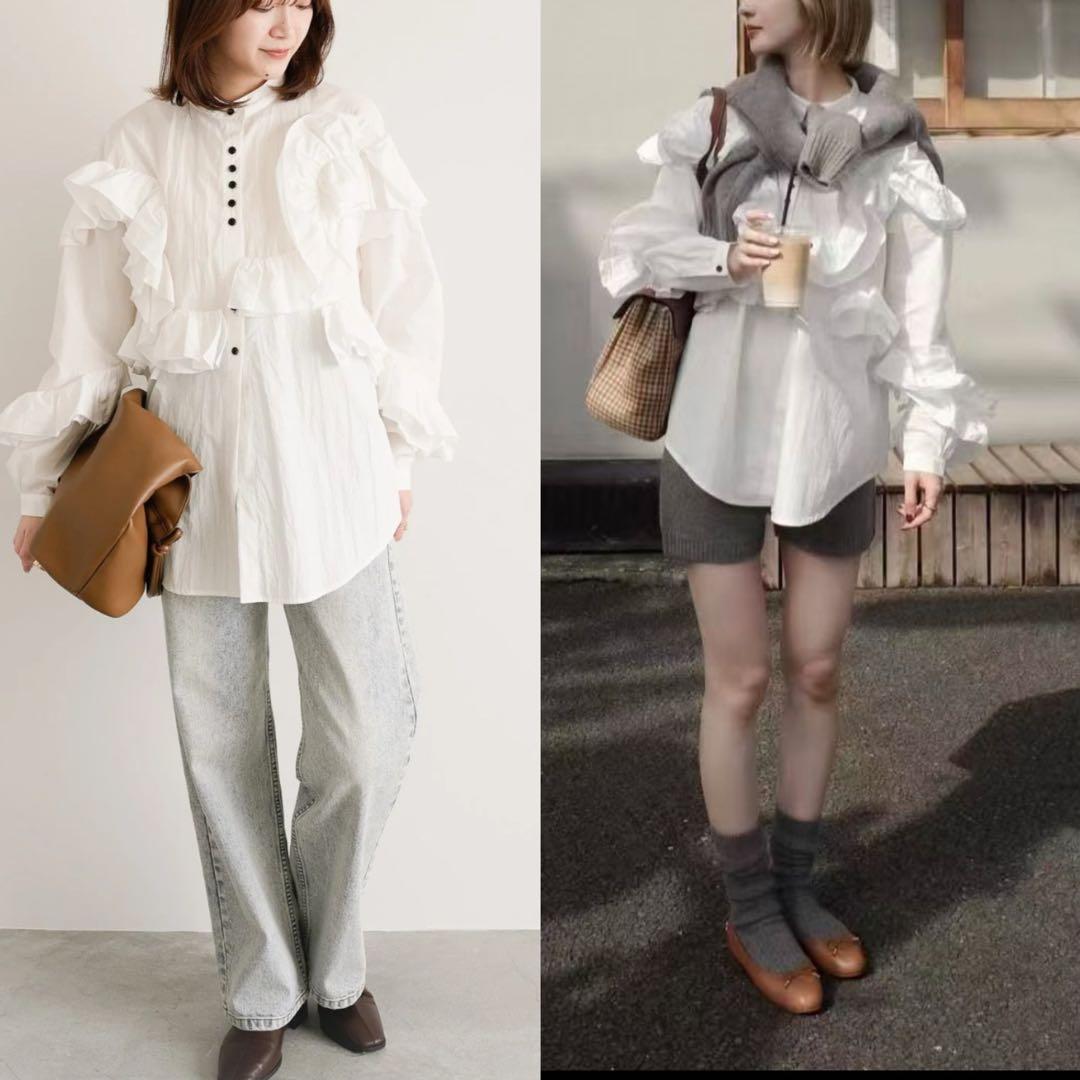 ◉最終お値下げ❗️EAPHI FEELING FRILLS BLOUSE