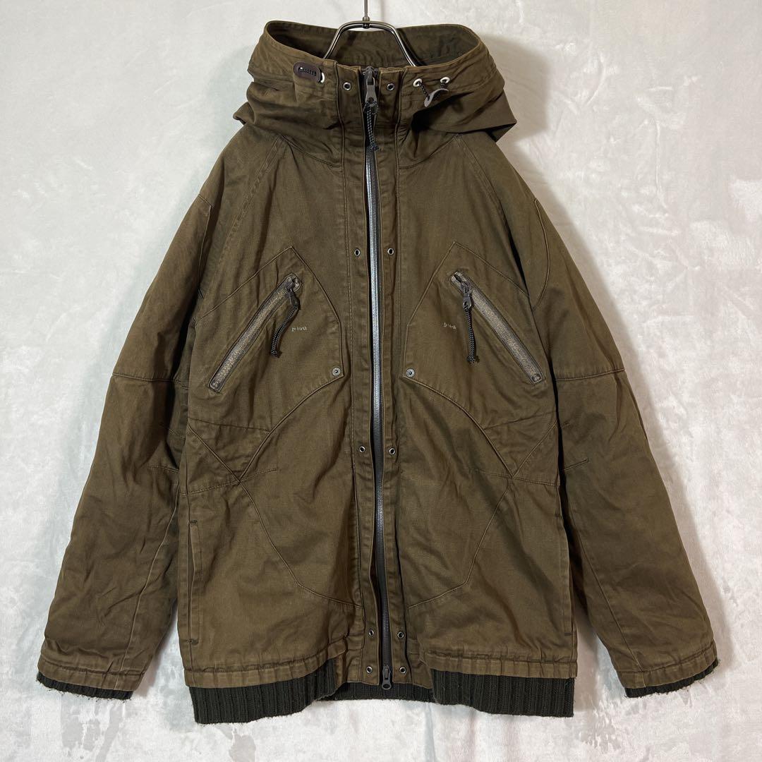 PPFM ピーピーエフエム フード付き ダブルライダースジャケット ライナー付