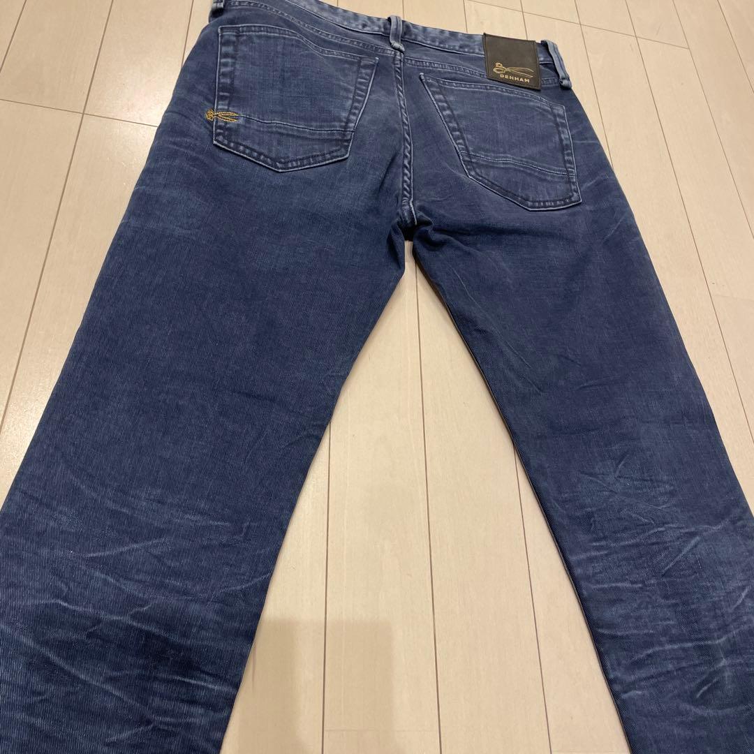 極美品❤️デンハム DENHAM カンディアーニ生地 BOLTスキニーデニム濃紺