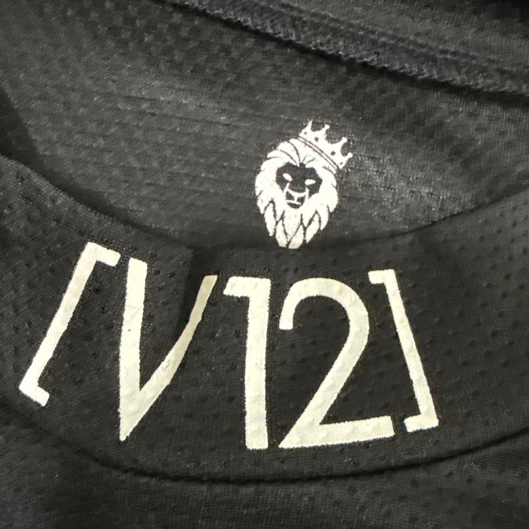 新品　V12 （V TWELVE） 半袖　メッシュモックネックシャツS