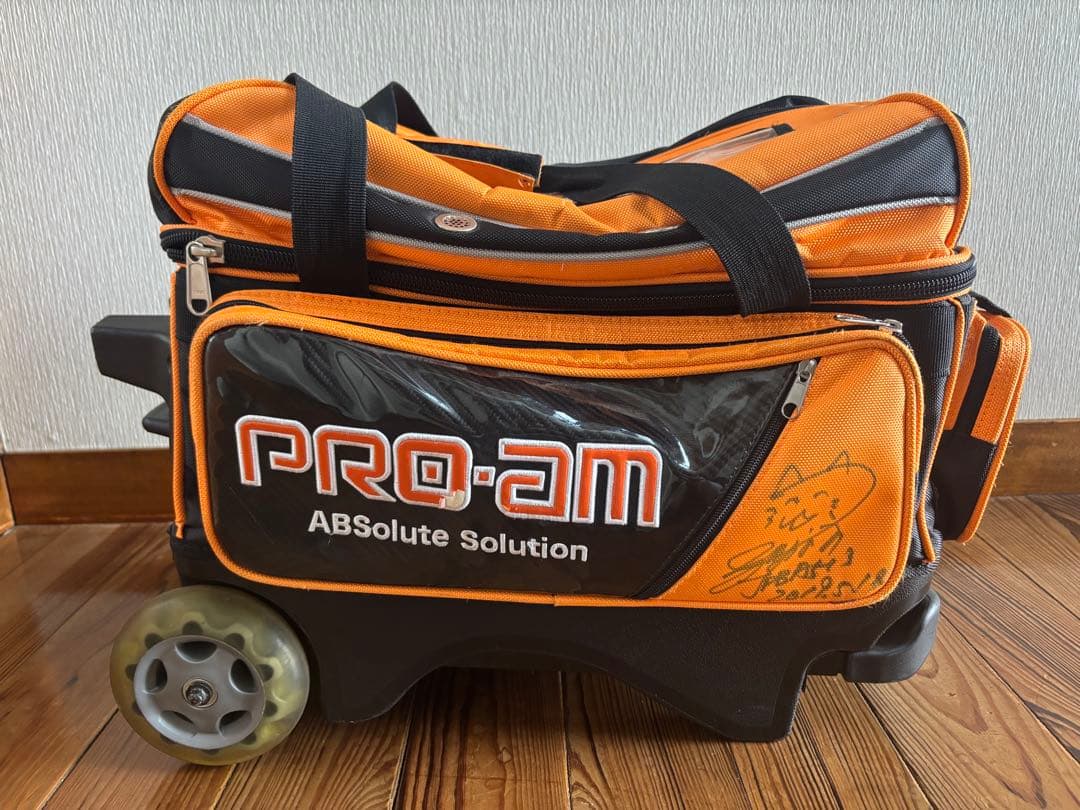ABS PRO-am 2ボール用 ボウリングバッグ キャスター 2個入りバッグ