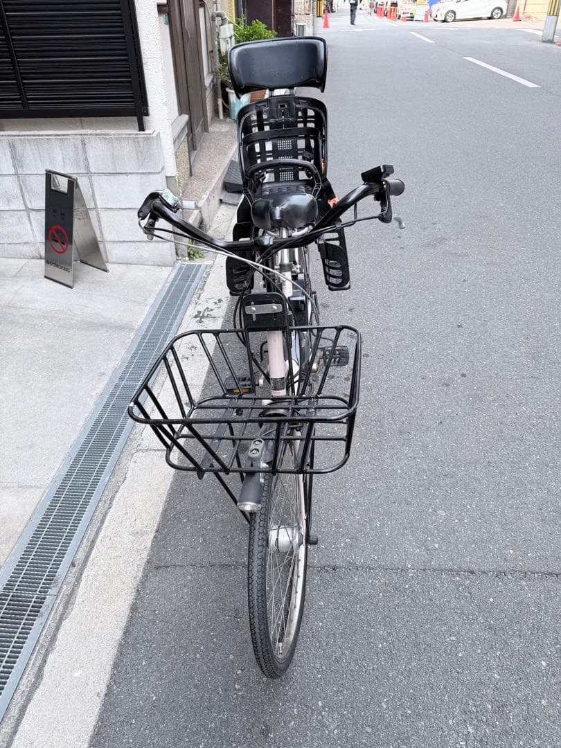 大阪府　子供乗せ　パナソニック　電動アシスト自転車 チャイルドシート付き ピンク