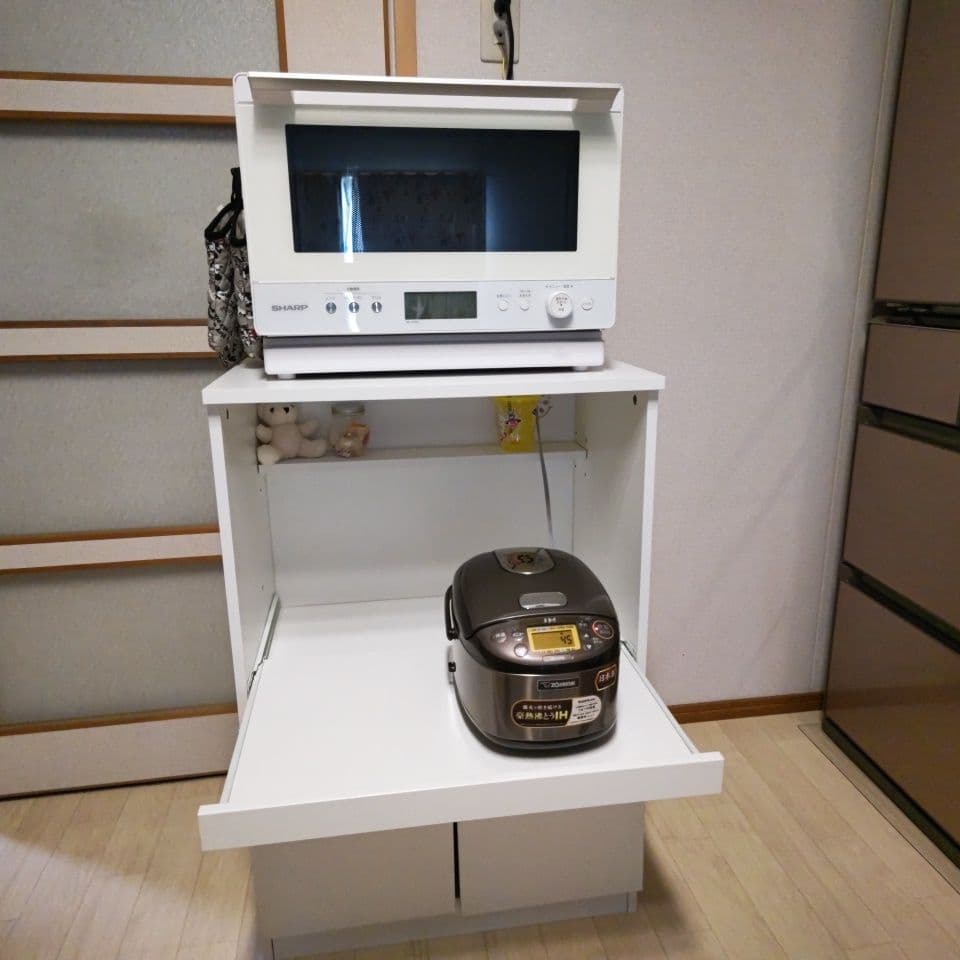 ※たのメル便※ニトリ レンジ台(フォルムN RE9060 WH)