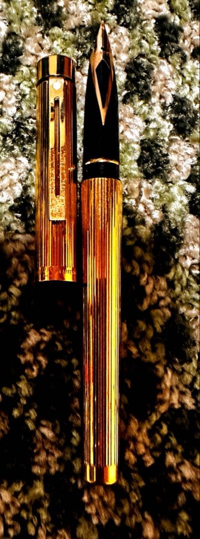金 14K 585 Sheaffer USA エレガントな万年筆 ゴールドペン先