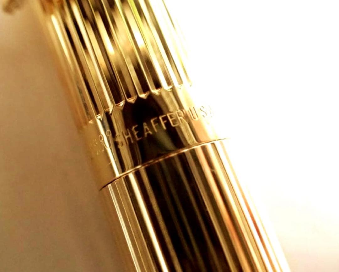 金 14K 585 Sheaffer USA エレガントな万年筆 ゴールドペン先