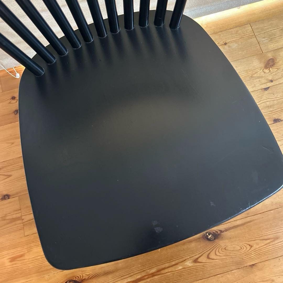 IKEA TRENDIG ダイニングチェア 黒 1脚