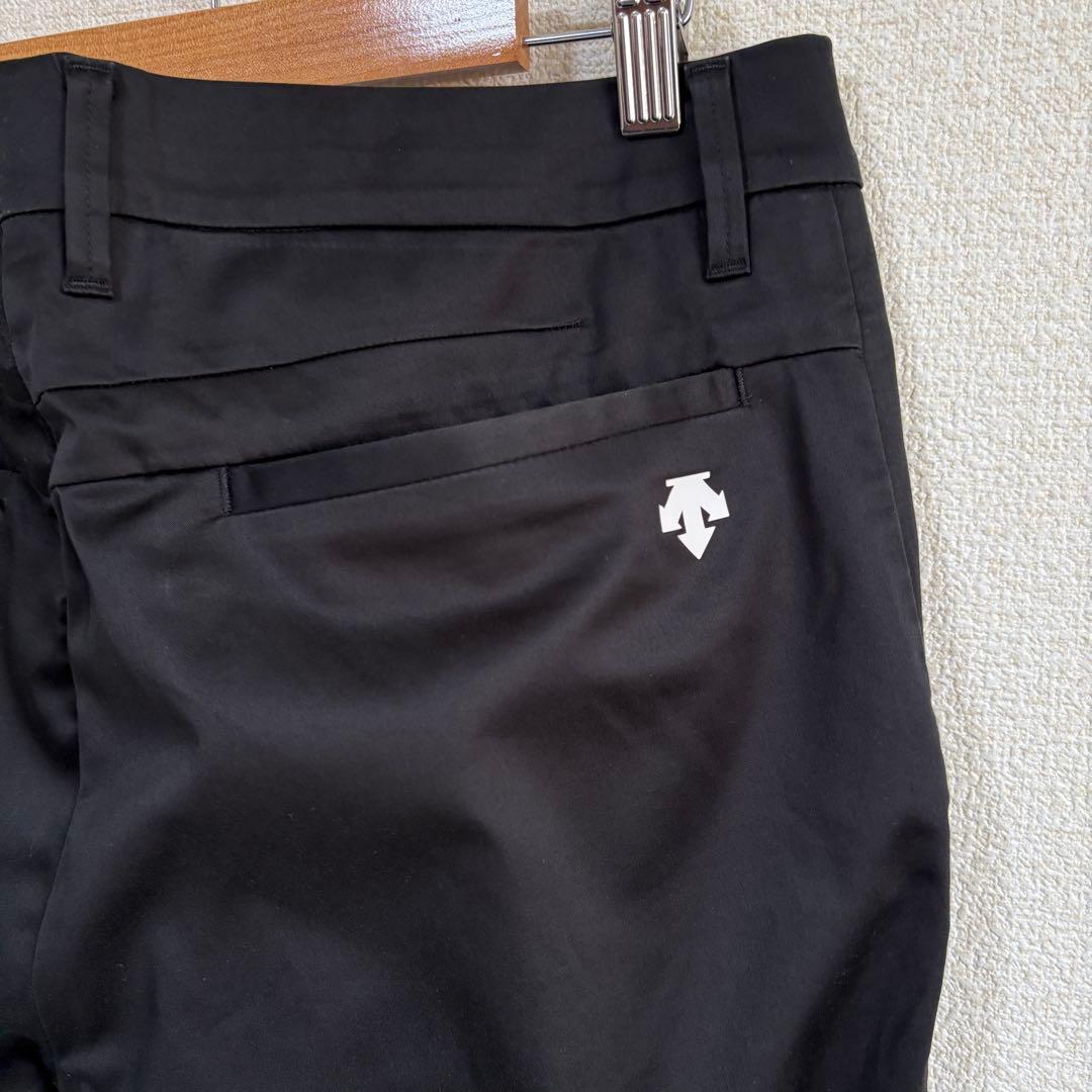 デサントゴルフ　大吟醸サテン ストレッチ ロングパンツ　ブラックM