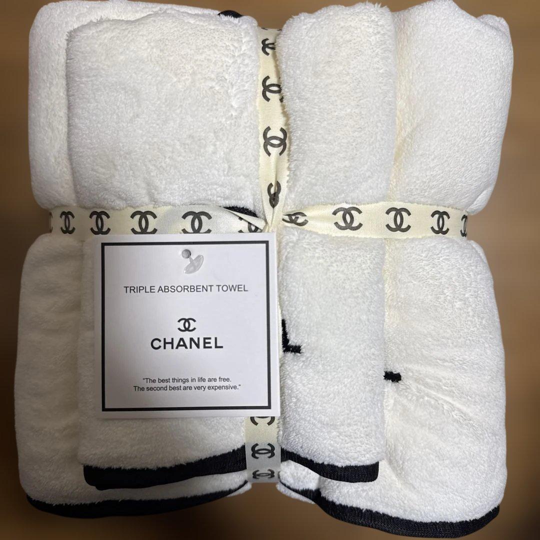 CHANELバスタオルフェイスタオルセット