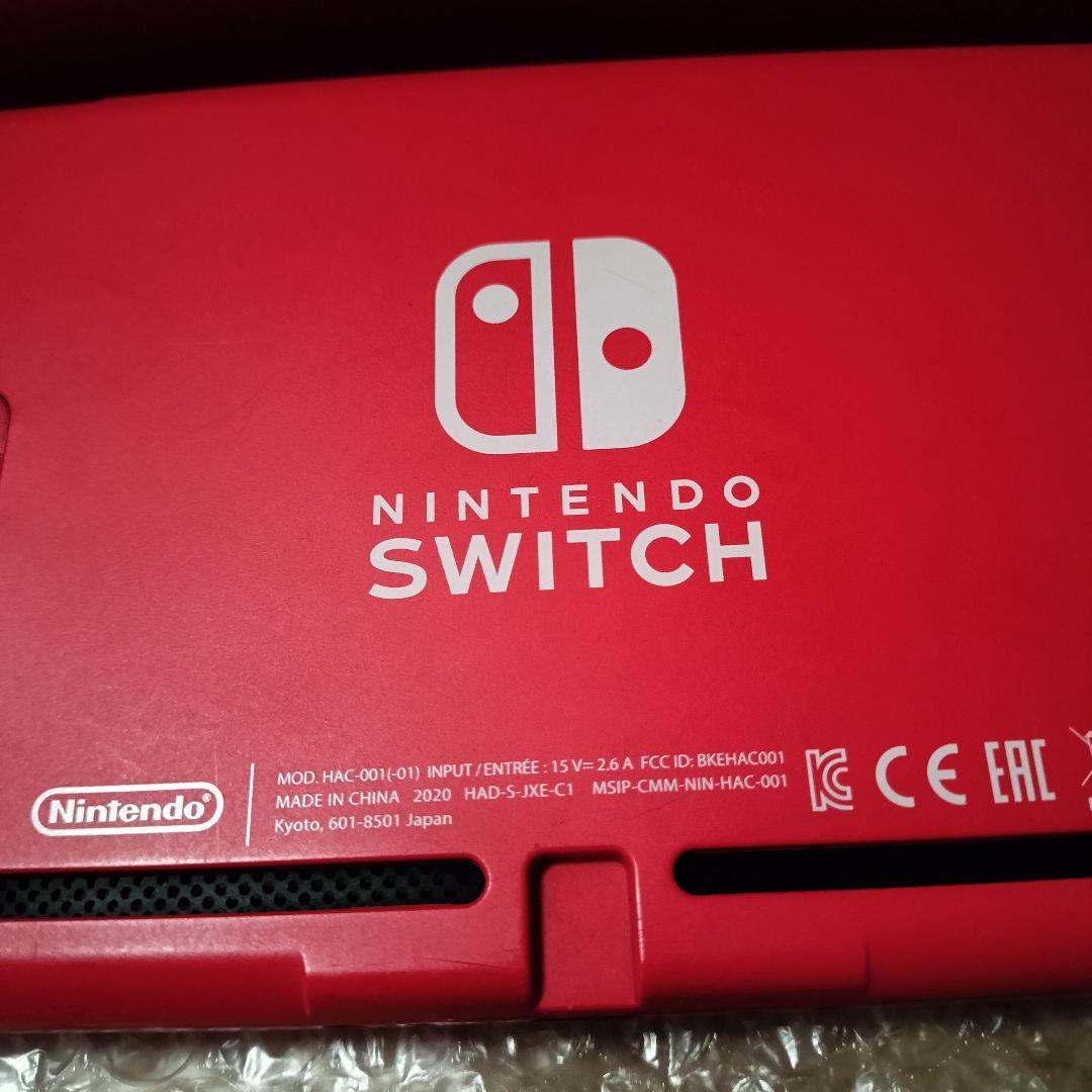 任天堂スイッチ本体XKJ ドック マリオレッド動作確認品 持ち運び用Bag付き