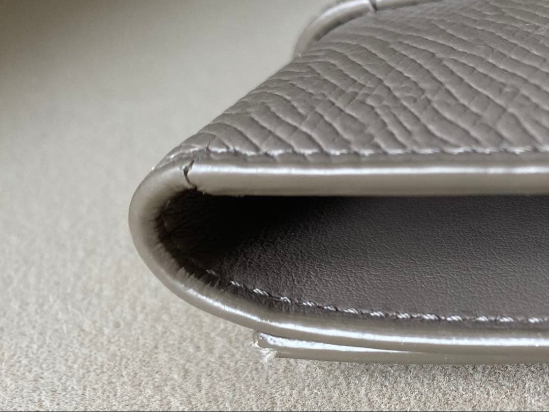 CELINE グレインドカーフスキン グレージュ 6連 キーケース ゴールド