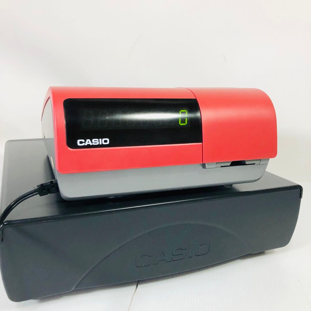 ☆外観美品訳アリ品☆CASIO　電子レジスター　TE-300　電子店名スタンプ付