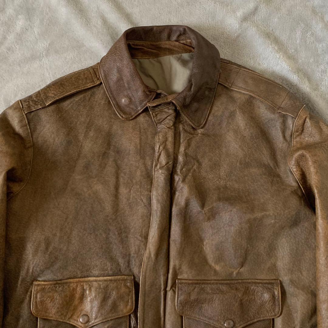 ジャケット・アウター vintage A2 Leather flight jacket TALON
