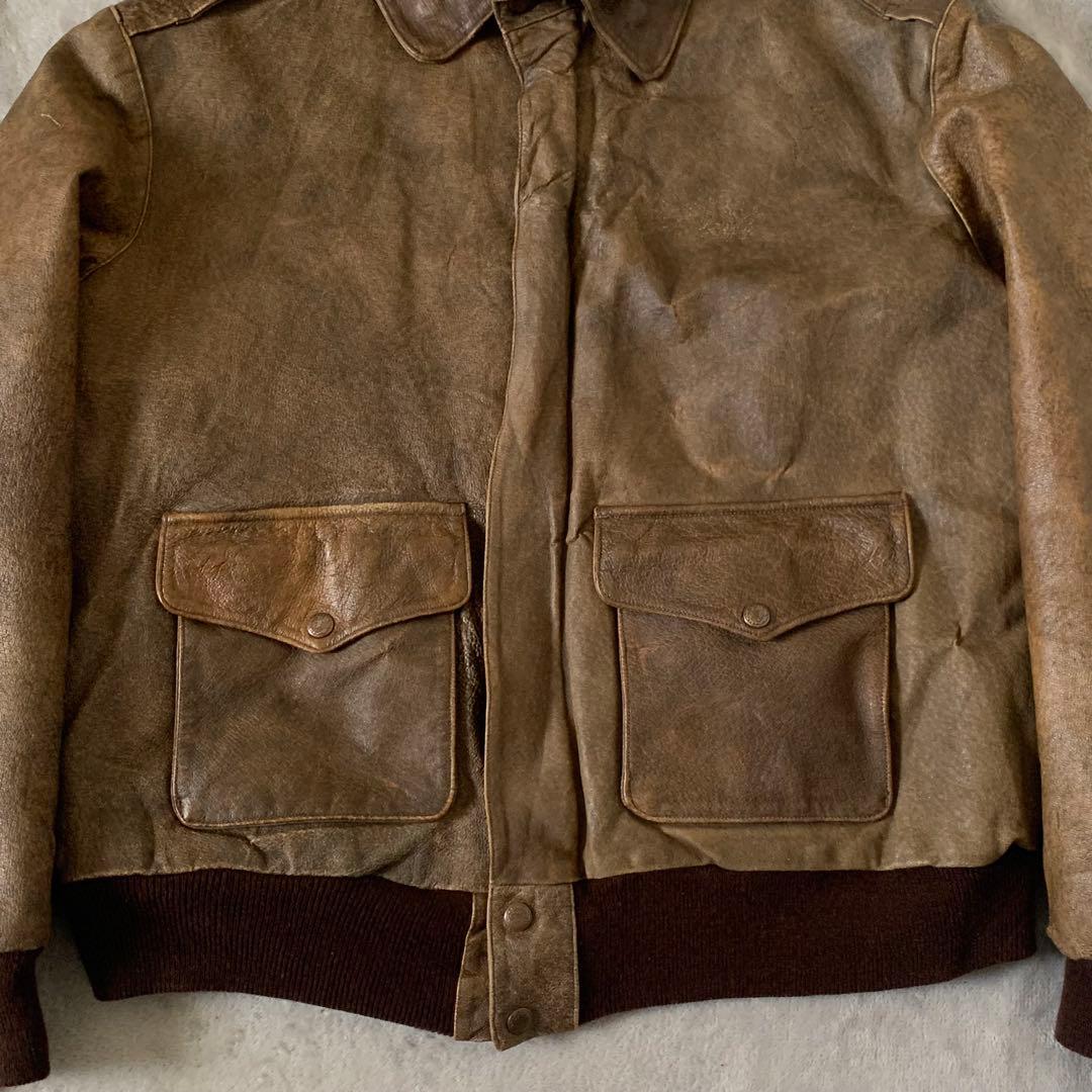 ジャケット・アウター vintage A2 Leather flight jacket TALON