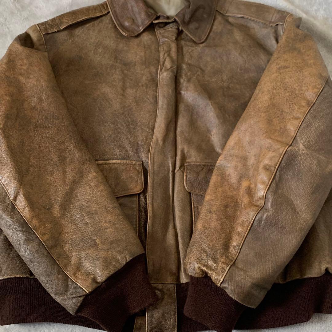 ジャケット・アウター vintage A2 Leather flight jacket TALON