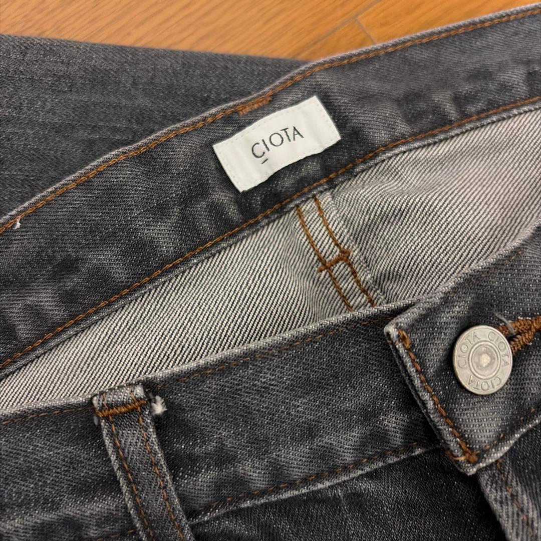 CIOTA Straight 5 Pocket Pants グレー33インチ