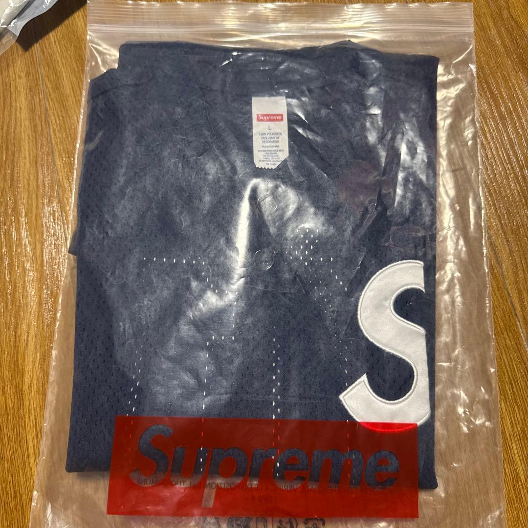 ウェア Supreme S Logo Baseball Henley \"Navy\"