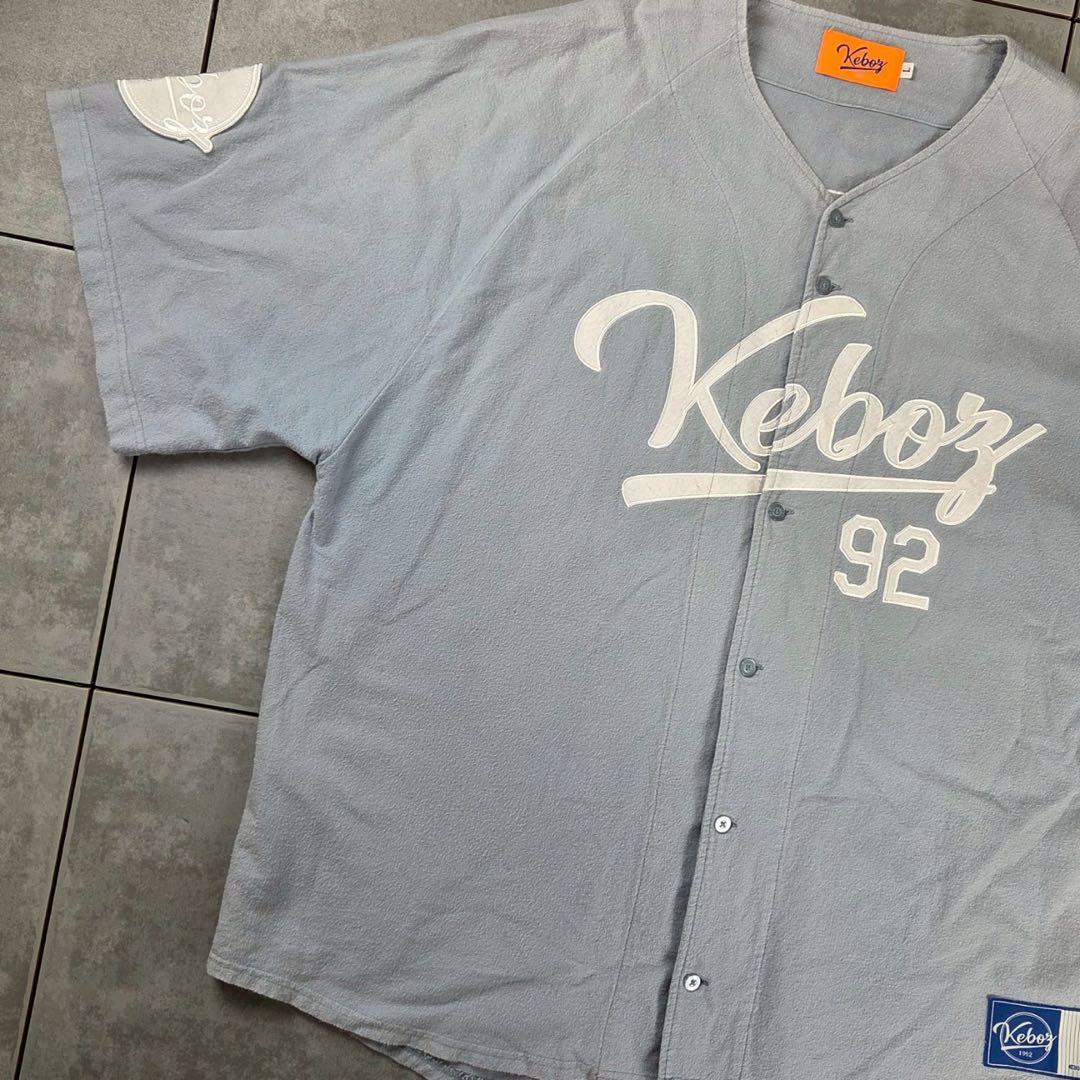 KEBOZ ベースボールシャツ ユニフォーム ストリート ケボズ 半袖シャツ