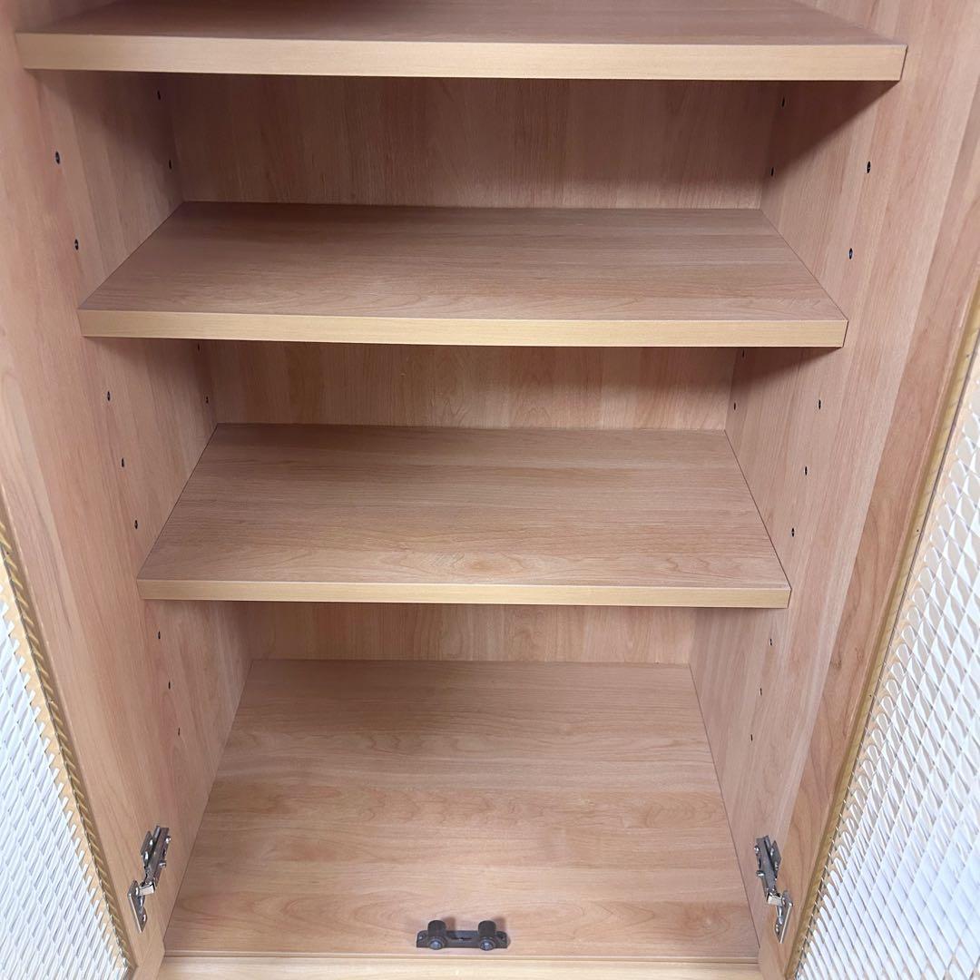 スリムキッチンボード　隈木工所　大川家具　ナチュラルカントリー　アルダー材天然木