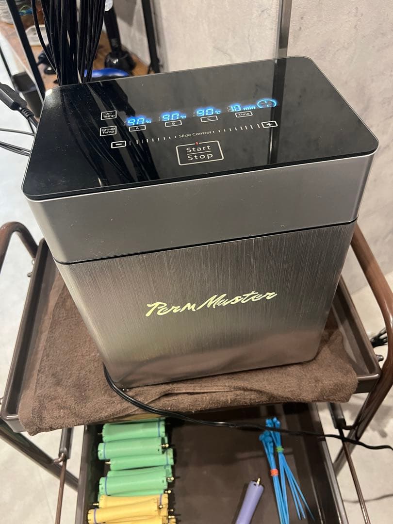 デジタルパーマ　パームマスター　本体、ロッド、断熱シートセット